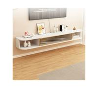 Étagère TV Flottante Meuble TV mural flottant, support mural en bois for console multimédia, étagère de rangement, centre de divertissement moderne for salon, chambre à coucher Support de Télévision(B