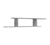 vidaXL Étagère TV murale Bois d’ingénierie 125x18x23 cm Gris béton G