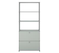 Étagère USM Haller à 2 portes M24 LIVRAISON RAPIDE gris clair - USM QS M24 29