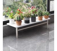 Etagere Ventouse Étagère à Plantes de Rebord de Fenêtre avec Pied Réglable, Extension de Plan de Travail pour Rebord de Fenêtre de Cuisine, Plaque Extensible pour Perchoir(60x45cm/23.6x17.7in)