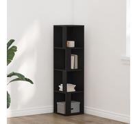 Étagère Vidaxl Noire En Chêne 33 X 33 X 132 Cm En Bois D'ingénierie