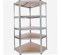 Étagère - WERKA PRO - d'angle - acier galvanisé - 5 niveaux - 875 kg capacité