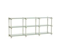 Etagère Woody Low verre LxWxH 206,5x44,5x85,5cm