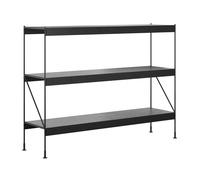 Audo Copenhagen Étagère Zet oak black stained. 1x3. black steel base