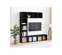 vidaXL – Ensemble bibliothèque / Meuble TV 3 pcs – Chêne fumé – 180×30×180 cm – Salon