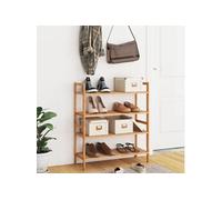 Etagères à chaussures 2 pcs 69x27x41 cm Bois massif de noyer