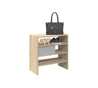 Etagères à chaussures 2 pcs empilable chêne sonoma 60x30x30,5cm, meuble de rangement à chaussures, meuble à 858862