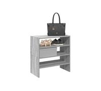 Étagères à chaussures 2 pcs empilable sonoma gris 60x30x30,5 cm vidaXL
