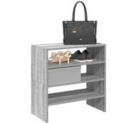 Étagères à chaussures 2 pcs empilable sonoma gris 60x30x30,5 cm sonoma gris G