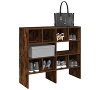 Étagères à chaussures 2 pcs empilable chêne fumé 89,5x30x40 cm vidaXL