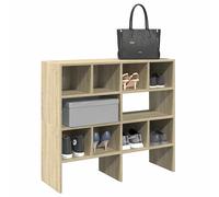 Vidaxl Étagères À Chaussures 2 Pcs Empilable Chêne Sonoma 89,5x30x40cm Multicolore