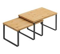 Etagères à Epices Lot de 2 Organisateurs de Cuisine Noir