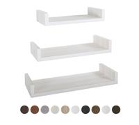 ÉTAGÈRES À MUR MODERNES LOT DE 3 PC CHÊNE GRIS MOD. CALAMITA MAXI