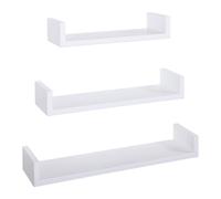 ÉTAGÈRES À MUR MODERNES LOT DE 3 PC BLANC MOD. CALAMITA