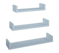 ÉTAGÈRES À MUR MODERNES LOT DE 3 PC BLEU MOD. CALAMITA