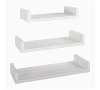 ÉTAGÈRES À MUR MODERNES LOT DE 3 PC CHÊNE BLANCHI MOD. CALAMITA MAXI