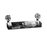 Étagères à ventouse pour salle de bain - Panier d'étagères de salle de bain, plateau stable sans trous d'économie d'espace pour shampooing, après-shampooing, savon, serviettes