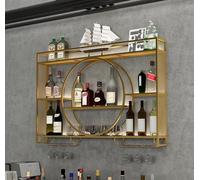 Étagères à vin murales, Support à vin renversé de Style Simple Porte-Verre à vin Suspendu en Fer, Cintre à Pied Plantes Modernes, Photos, présentoir à vin, Support de Rangement pour la cuisi