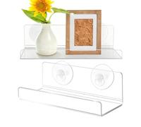 Étagères Acryliques Pour De Fenêtre Support Flottant Acrylique Sans Perçage | Jardinière murale cuisine fenêtre Pour Salle de Bain, Chambre, Balcon, Bureau, Serre, Véranda,