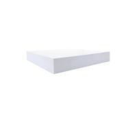 Rebecca Mobili Set de 2 Etageres Carrees Blanches, Etageres Murales Modernes, en Bois, Chambre d'enfant Salon - Dimensions: 3,8 x 25 x 25 cm (HxLxL) - Art. RE6063