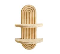 Étagères bohème : supports muraux en bois, unité d'étagère ouverte, design de décoration vintage en spirale | Archives décoratives Rainbow Candeler moderne, configuration murale moderne de à