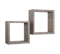 ÉTAGÈRES CARRÉES À MUR LOT DE 2 CUBES MODULAIRES À CHOIX MOD. GINEVRA