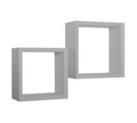 ÉTAGÈRES CARRÉES À MUR LOT DE 2 CUBES MODULAIRES À CHOIX MOD. GINEVRA