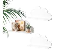 Étagères Cloud - Organisateur mignon et peu encombrant, étagère flottante murale | Support de rangement suspendu pour chambre d', chambre à coucher, salle de jeux, pépinière, salon, affichage d