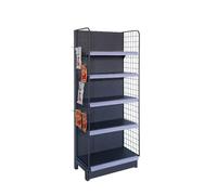 Étagères combinées pratiques - Étagères murales de vente au détail pour gondole - Étagères de grille de supermarché pour vente au détail/épicerie/supermarché