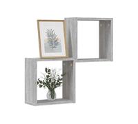 vidaXL Étagères cube murales 815882 – 2 pièces Sonoma gris 30×15×30 cm