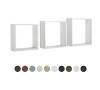 ÉTAGÈRES CUBIQUES MURALES LOT DE 3 CUBES MODULAIRES À CHOIX MOD. INCUBO SLIM