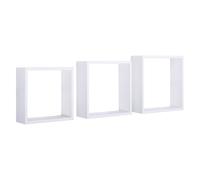 ÉTAGÈRES CUBIQUES MURALES LOT DE 3 CUBES MODULAIRES À CHOIX MOD. INCUBO SLIM