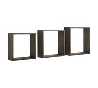 ÉTAGÈRES CUBIQUES MURALES LOT DE 3 CUBES MODULAIRES À CHOIX MOD. INCUBO SLIM