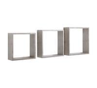 ÉTAGÈRES CUBIQUES MURALES LOT DE 3 CUBES MODULAIRES À CHOIX MOD. INCUBO SLIM
