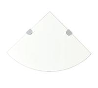 Étagères D'angle 2 Pcs Et Supports Verre Transparent 35x35 Cm