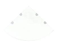 Étagères D'angle 2 Pcs Et Supports Verre Transparent 45x45 Cm