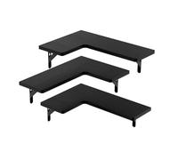 Étagères d'angle flottantes décoratives en bois robuste pour l'organisation