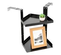 Étagères De Cabine,Organisateur D'étagères à 2 niveaux | Organisateur De Cabine Avec Hauteur Réglable Et Crochet D'intérieur,Convient Pour Salle De Bains Bureau Maison Cuisine Coin Mur Chambre Salon