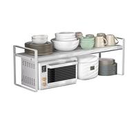 Étagères de comptoir de cuisine - Étagère extensible pour plan de travail - Organiseur de placard réglable - Rehausseur d'évier peu encombrant - Support de rangement en métal - Pour garde-manger de