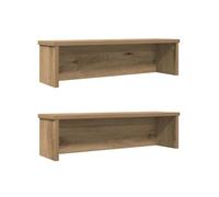 VidaXL Étagères de cuisine empilables 2 pcs chêne artisanal 50x15x16cm