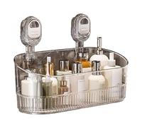 Étagères de douche avec ventouse, étagère à ventouse pour salle de bain, étagère murale d'angle sans perçage, étagère murale d'angle avec drain inférieur, pour cuisine, salle de bain, douche