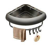 Étagères de douche d'angle | Étagère Triangulaire antirouille avec crochets sans perçage - Organisateurs et rangement pour salle de bain | Pour évier de salle de bain, Camper Casa Hotel Appartement