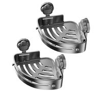Étagères de douche d'angle, faciles à nettoyer, 14,5x21,5x5,4 cm, sans perçage, étagères à forte aspiration, polyvalentes, pour shampoing, éponge, savon, nettoyant pour le corps, salle de bain