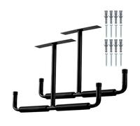 Étagères de garage - 2 crochets de plafond en acier robuste pour vélo, cintres utilitaires | Kit de montage de garage robuste en forme de T 42,5 x 30 cm, crochets de vélo en acier durable pour échelle
