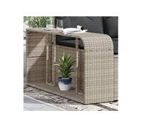 Etagères de rangement 2 pcs gris clair résine tressée