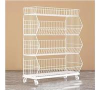 Étagères de rangement 4/5 niveaux, grande capacité, étagères de cuisine, présentoir de supermarché avec roue libre universelle, chariot de rangement pour garde-manger (couleur : noir, 4 niveaux,