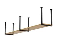 Étagères de rangement au plafond, étagère suspendue pour casseroles poêles de cuisine pour pots de fleurs/casiers à bouteilles pour cuisine balcon bar - Étagères en bois métal(1-layer 130x30x40cm)