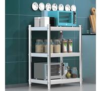 Étagères de rangement de cuisine à 3 niveaux réglables en hauteur en acier inoxydable 304, étagère de rangement pour aliments et boissons, étagère utilitaire pour balcon