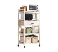 Étagères de rangement réglables avec roues verrouillables et tiroirs amovibles pour une organisation polyvalente dans les espaces de vie, la cuisine, le bureau et le garage