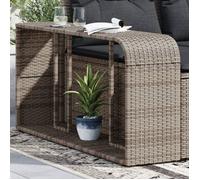 vidaXL Étagères de rangement 2 pcs - Supports extérieurs en résine tressée gris